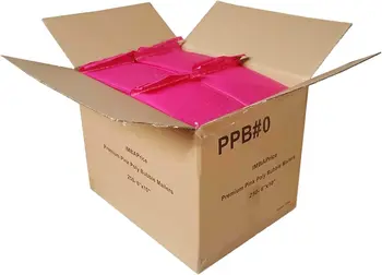 Rose Bubble Mailer 100 Pcs Enveloppes pour l'Expédition des Sacs Enveloppes Matelassées pour l'Emballage Sceau de Diffusion Cadeau Rembourrage de Violet et de Noir