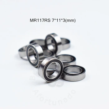 Roulement Miniature MR117RS 10 Pièces 7*11*3(mm) livraison gratuite en acier chromé Caoutchouc Scellé Haute vitesse Mécanique des pièces d'équipement d'