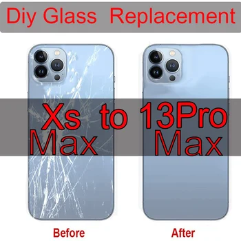 Répare le Couvercle de la Batterie Pour iPhone Xsmax Comme 13Promax Dos de la Couverture Endommagée en Verre de Remplacement pour Xs max 6.5