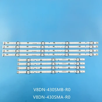 Rétro-éclairage LED Strip Pour V8DN-430SMA-R0 L1_N5K_D3_FAM_R3 L4 UE43N5300AU UN43J5290AG UN43T5300AG UA43N5380 UE43N5000
