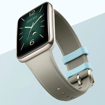Sangle pour Xiaomi Mi Band 7 Pro en Faux cuir de texture de Bracelet de silicone de Bracelet Smart Watch pour Miband 7 Pro Bracelet de montre, Sangles de