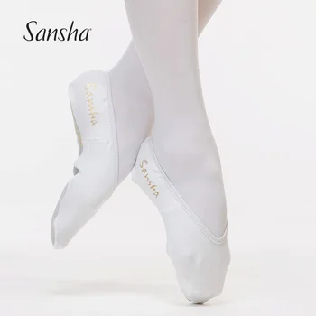 Sansha Danse Chaussures Protecteur de Tissu Stretch Matériau Blanc Rose Cuir Suédé Semelle (Sans Chaussures) PSOP