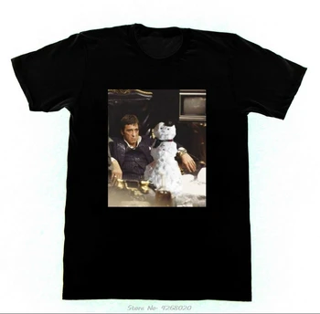 Scarface Bonhomme De Neige T-Shirt Hommes Coton T-Shirt De Drogues Extase Molly Rave Edm Coke Unisexe T-Shirt Drôle De Tees Harajuku