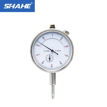 SHAHE 0,01 mm de Haute Précision Métrique comparateur à Cadran de 0 à 10 mm Cadran Indicateur de