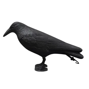 Simulation De La Corneille Noire, Corbeau Oiseau Répulsif Antiparasitaire Naturel Répulsif Pigeon Raven Prop Effrayant Décoration Approvisionnements De Partie De