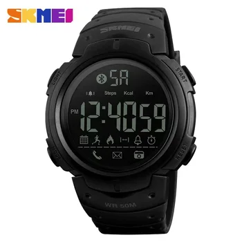 SKMEI 1301 5Bar Imperméable Smart Montre Numérique Relogio Masculino Smart Watch Hommes de Calories Horloge Bluetooth-compatible Montres