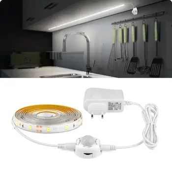 Smart Capteur de Mouvement PIR veilleuse 12V LED lampe de Bande de Ruban adhésif pour la maison de l'Escalier Placard de Cuisine Armoire luminaria 110V 220V