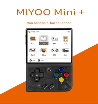 Stock MIYOO MINI + Plus Console de jeux Portable de 3,5” OCA IPS Écran HD WIFI, Console de Jeu portable Open Source Linux Système OnionOS