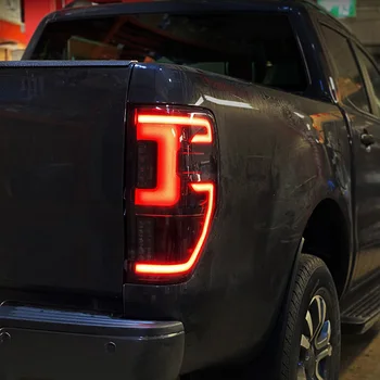 Style de voiture Feux arrière feux arrière Pour Ford Ranger Raptor 2015 - 2022 à l'Arrière de la Lampe DRL + clignotant + Arrière + Frein de Lumières LED