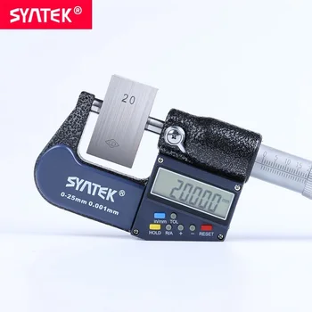 Syntek 0,001 mm Électronique Numérique Micromètre Extérieur 0-25-50-75-100 mm pied à coulisse Mètre de Pointe en Carbure, Outils de Mesure