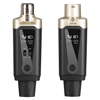 Système de microphones sans fil UHF sans Fil XLR Émetteur et le Récepteur pour Micro Dynamique, Mixage Audio, Système de sonorisation