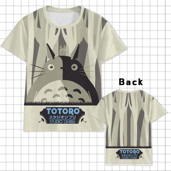 T-shirts Japan Anime Totoro Impression 3d Garçons Filles Surdimensionné à Manches Courtes T-shirts Dessins animés Crew Neck T-shirt Kids Tee Tops Vêtements