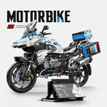 Technique 2369pcs Ville Voiture de Course 1250GS Modèle de Moto Blocs de Construction MOC Moto Briques Jouets Cadeaux Pour les Enfants Adultes