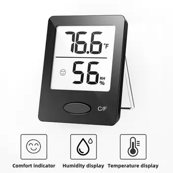 Thermomètre Outils Mini LCD Numérique Thermomètre Hygromètre Intérieur de la Salle de Mètre Température et d'Humidité Capteur de Jauge de la Station Météo