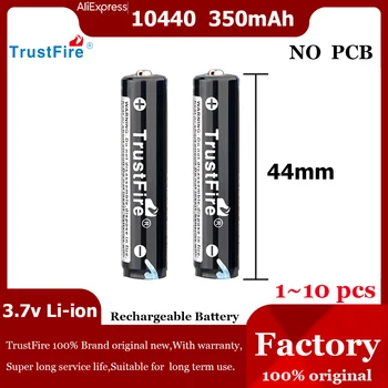 Trustfire 10440 AAA Li-Ion 3,7 V 350Mah batterie Rechargeable au Lithium des Batteries de Cellules de Haute 44MM Pour Lampe de poche Jouet Calculatrice Radio