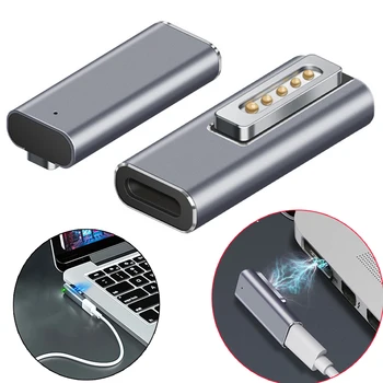 Type C Magnétique USB PD Adaptateur secteur Apple Magsafe 1 Magsafe 2 pour MacBook Pro USB Femelle de Charge Rapide de l'Aimant Convertisseur de Fiche