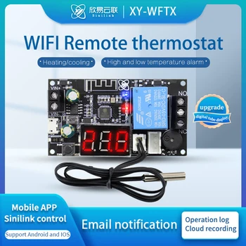 Télécommande WIFI Thermostat de Haute Précision de la Température du Module de Contrôleur de Refroidissement Et de Chauffage de l'APPLICATION de la Température de la Collection HighLow Alarme