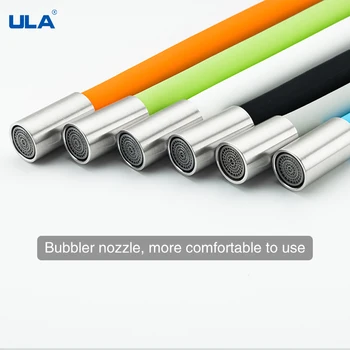 ULA Tuyau Flexible en Silicone Tube Robinet de Cuisine Accessoires de Pivoter à 360 Degrés de l'Eau du Robinet Filtre Interface Générale