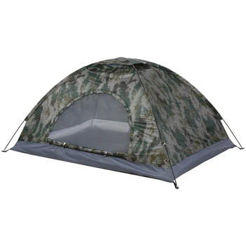 Ulm Tente de Camping en plein air Randonnée Tente de Plage Simple Couche Portable Tente Anti-UV UPF 30+ pour l'Extérieur de la Plage de la Pêche