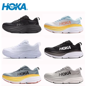 Unisexe HOKA Original Bondi De 8 Route Chaussures de Running Hoka Amorti Longue Distance des Hommes et des Femmes de style de Vie en plein air Sneakers