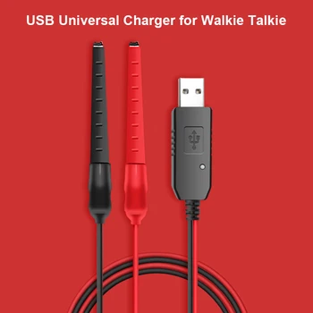 Universal Intercom Talkie-Walkie de Puissance d'USB de Chargeur d'Alimentation Câble à pinces Crocodile pour Talkie-Walkie 5V 2A 500mA de recharger l'Appareil