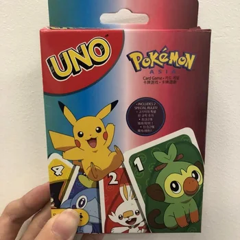 UNO Jeux de Pokemon d'Épée et de Bouclier de Carte de Jeu de la Famille Drôle de Divertissement de Jeu de Cartes de Poker de Jeu Boîte de Cadeau