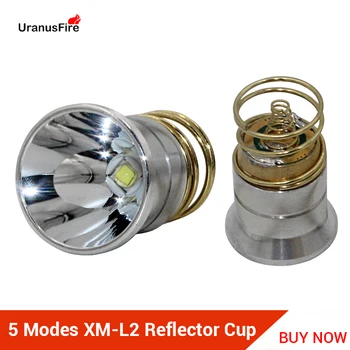 Uranusfire 501B 520B Torche Lampe de poche LED 5 fichiers XM-L2 1200lumens Réflecteur de la Coupe du XM l2, lampes de poche led