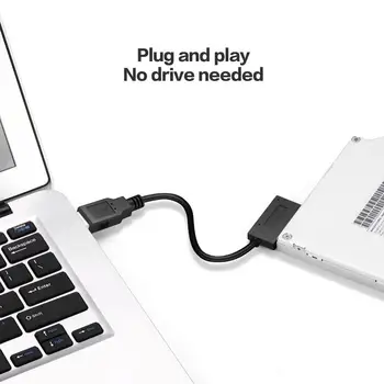 USB 2.0 Vers Mini Sata II 7+6 13Pin Adaptateur Convertisseur Câble Pour l'ordinateur Portable de DVD/Lecteur de CD-ROM En Stock Connexions Câble de Charge