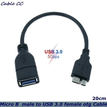 USB 3.0 Micro B OTG Câble Adaptateur pour Samsung Galaxy S5 Note 3 N9000 Note Tab Pro 12.2 pour Nokia Lumia 2520 Tablette Onda V989
