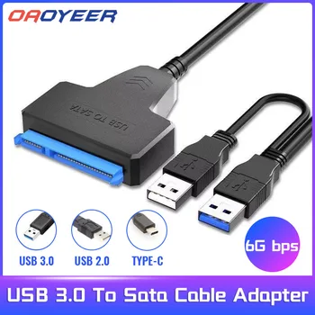 USB Câble Sata Sata 3 to Usb 3.0 de l'Ordinateur Câbles Connecteurs Usb 2.0 Sata Adaptateur de Câble De 2,5 Pouces Ssd Hdd Disque Dur