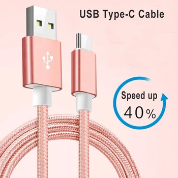 USB de Type C Câble Pour OPPO A74 A94 A54 5G Reno 6 5 4 3 2 Z Realme GT 8 7 6 Pro 2.4 pour Un Chargement Rapide USB-C Câble de Câble de Chargeur de Téléphone