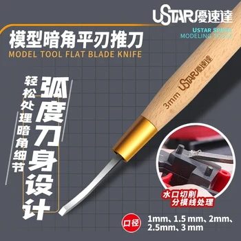 Ustar UA90501-505 de 1.0 mm-de 3.0 mm à Plat de la Lame de Couteau à la Construction d'un Modèle Outil de Modèle en Plastique de l'Artisanat de l'Outil Militaire Modèle de BRICOLAGE Accessoires