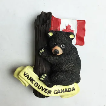 Vancouver Maple bear, Vancouver, Canada, souvenirs touristiques des Aimants pour le Frigo