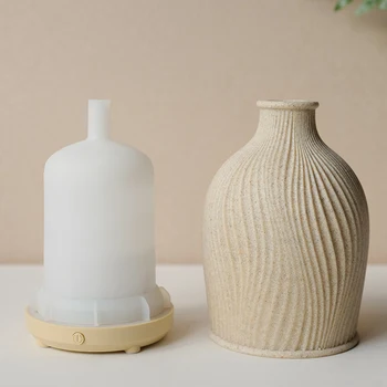Vase de Forme Aroma Diffuseur Humidificateur Imitation Céramique Brûleur de Cire d'Aromathérapie Huile Essentielle Diffuseur de Brume Fraîche Maker pour la Maison