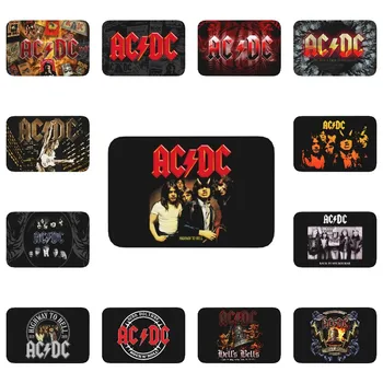 Vintage Rock AC DC Porte de Plancher de salle de Bain Tapis de Cuisine Anti-Dérapant Intérieure de Musique Heavy Metal Groupe Paillasson Entrée de Garage de Tapis Tapis