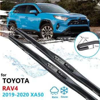 Voiture balai d'essuie-glace pour Toyota RAV4 XA50 2019 2020 pare-Brise Essuie-glaces Accessoires de Voiture RAV 4 XA 50 VUS Brosses Rondelle