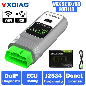 VXDIAG VCX SE VX708 pour JLR DoIP Voiture OBD2 Scanner Diagnostique J2534 Programmation Codage de Test Actif de Travailler avec JLR SDD Pathfinder