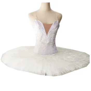 White Swan Lake Ballet Tutu Jupe De Ballet Professionnelle Des Costumes De Velours Hauts Filles Ballerine Robe Enfants Vêtements De Danse Du Ventre Adulte