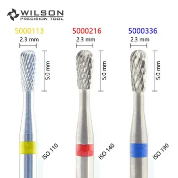 WILSON -Forme de Poire ISO 237 023 - Cross-Cut - HP Carbure de Tungstène Dentaire Laboratoire de Fraises