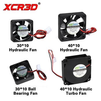 XCR3D de l'Imprimante 3D de Pièces de Ventilateur de Refroidissement Hydraulique Turbo Ultra-Silencieuse Ventilateur à Roulement à Billes 30*30/40*40*10mm 12V/24V DC XH2.54 1 Fil