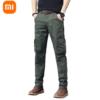 Xiaomi YOUPIN Coton Casual Pantalon de Travail Hommes Pantalon respectueux de la Peau Respirant l'Humidité Extérieure, Randonnée Droites, Pantalon