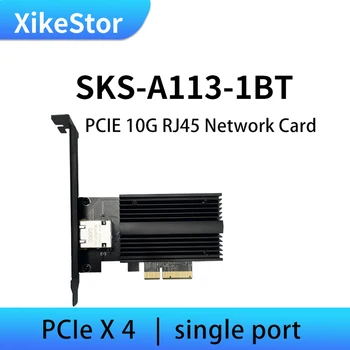 Xikestor 10G Carte Réseau RJ45 PCIe x4 Marvell AQC113 seul port Pour PC Sever sks-A113-1BT