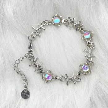 Y2k Briar pierre de Lune Doux Bracelet pour les Femmes de Niche Cool Élégant Harajuku bracelet avec une Esthétique Unique de Déclaration de Bijoux de Cadeau de Nouvelle