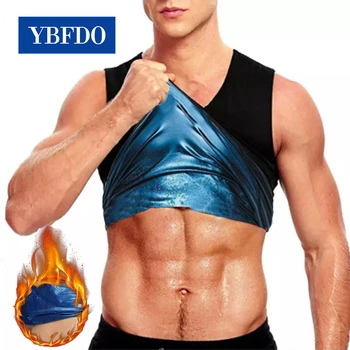 YBFDO 2021 Hommes Chauds Shapewear Taille Formateur Minceur Gilet de Corps Façonneurs de Sudation Sauna Combustion des Graisses Corset de remise en forme