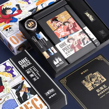 Yiwi 1 Jeu 20e anniversaire de One Piece ordinateur portable de l'anime One Piece figure de Haute qualité à couverture rigide Avec un Stylo sac Autocollant Emballage de Boîte
