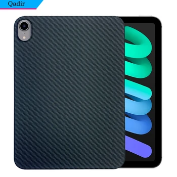 YTF-Carbone Robuste Armure Conçu pour l'iPad Mini 6 Cas/iPad Mini 6 en fibre de Carbone Cas De 8,3 Pouces - Noir Mat