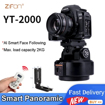 ZIFON YT-2000 IA Intelligente après une Tête Panoramique Automatique de Trépied Stabilisateur Rotative Motorisée pour les Téléphones appareils photo REFLEX numériques
