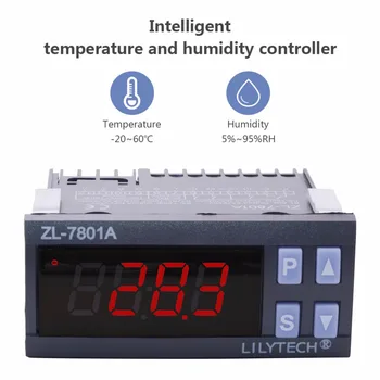 ZL-7801A Digital de la Température et de l'Humidité Contrôleur AC100 ~ 240V Incubateur Contrôleur pour Incubateur de Climat,de Chambre,de l'Entrepôt