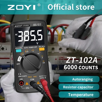 ZOYI Multimètre Numérique Ampèremètre Voltmètre de Résistance de la Fréquence rétro-éclairage Compteur de tension de la Diode Fréquence ZT98 ZT100 ZT101 ZT102
