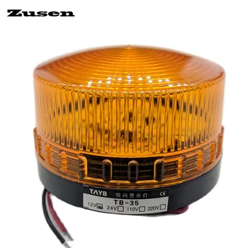 Zusen TB35-Y 12v 24v 110v 220v Jaune d'Alarme de Sécurité de Signal d'impulsion d'Avertissement Lampe de la Lumière LED de Petite Lumière Clignotante